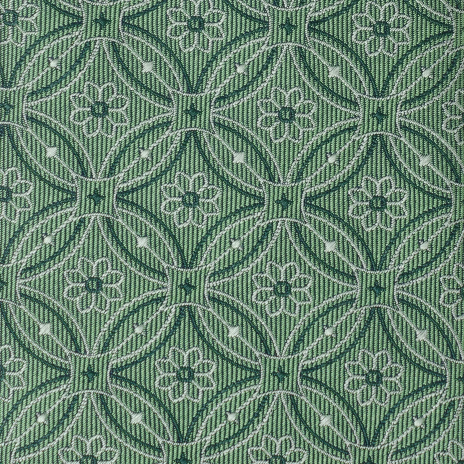 Watercress Green Tiled Men's Tie - Image 4