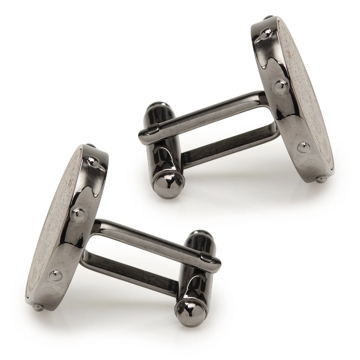 Wine Barrel Metal Cufflinks - Image 4