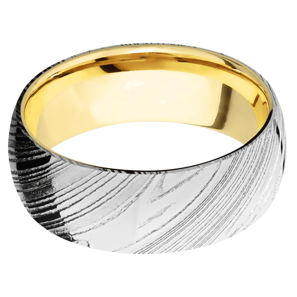 Woodgrain + Polish Finish + 14K Yellow Gold - Image 3