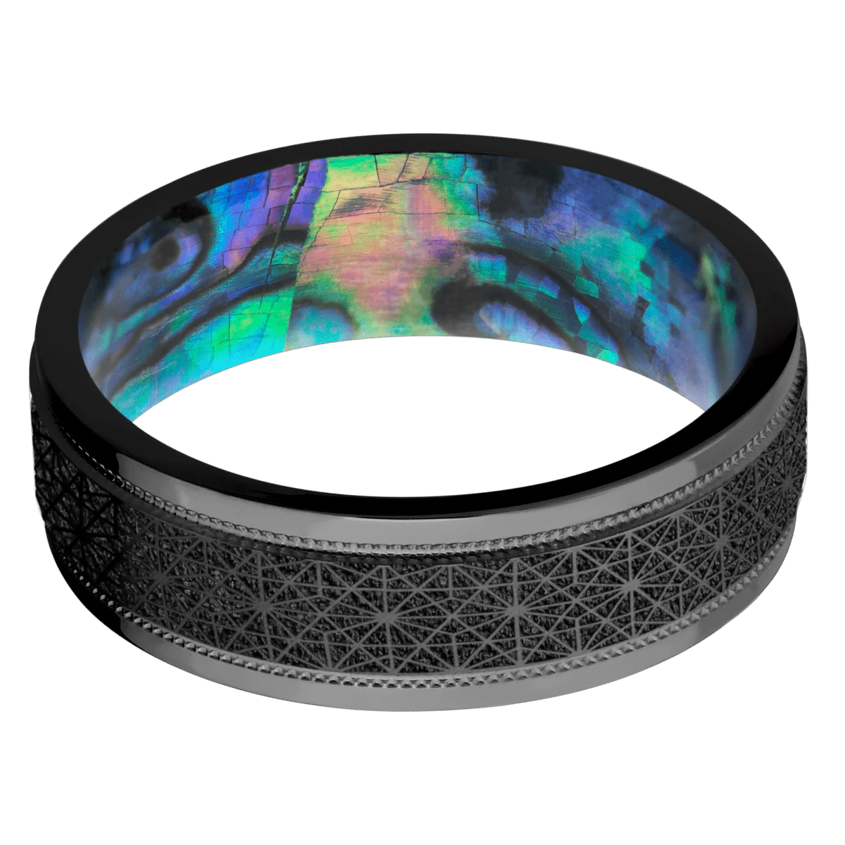 Zirconium + Anglesatin , Polish Finish + Abalone - Image 3