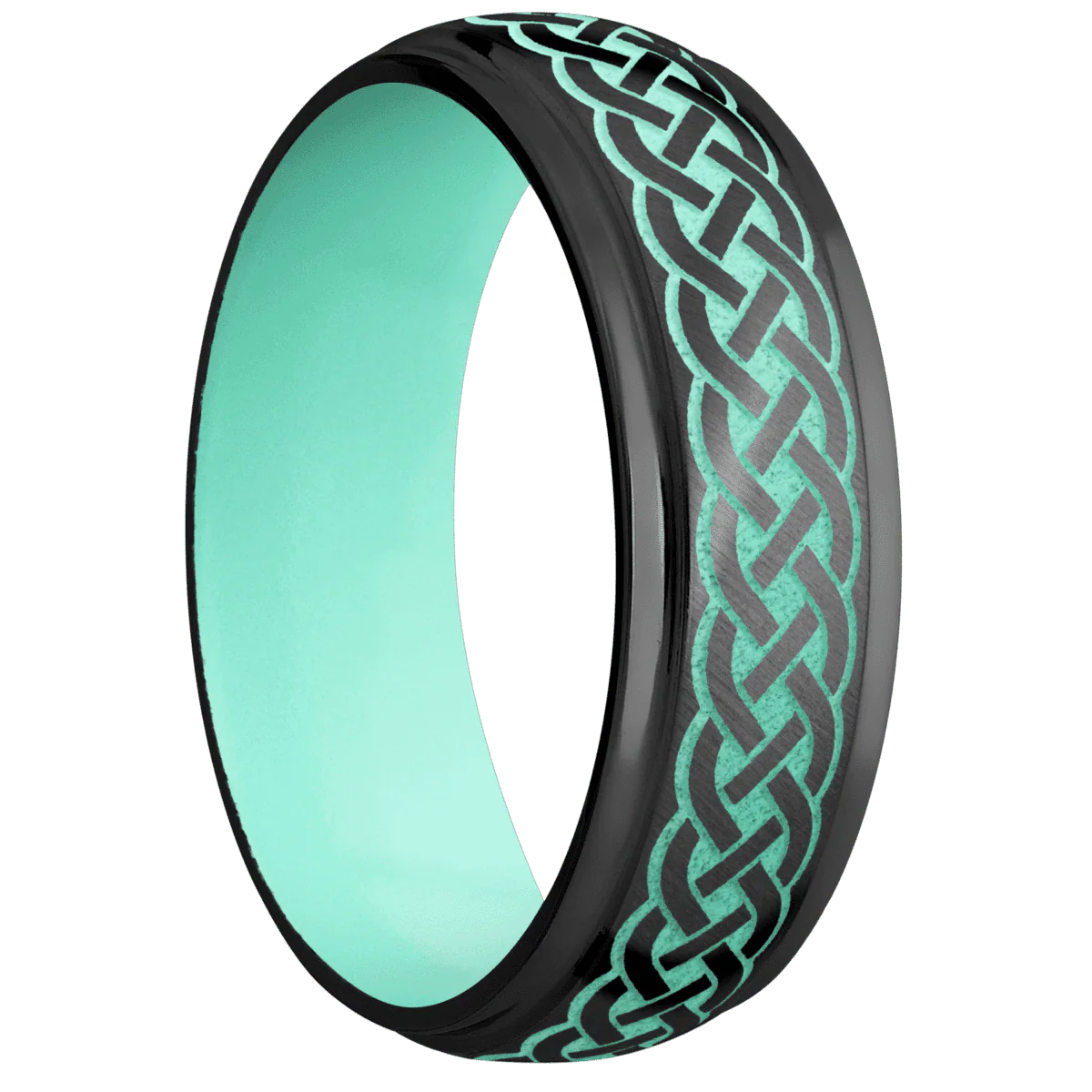 Zirconium + Anglesatin , Polish Finish + Robins Egg Blue