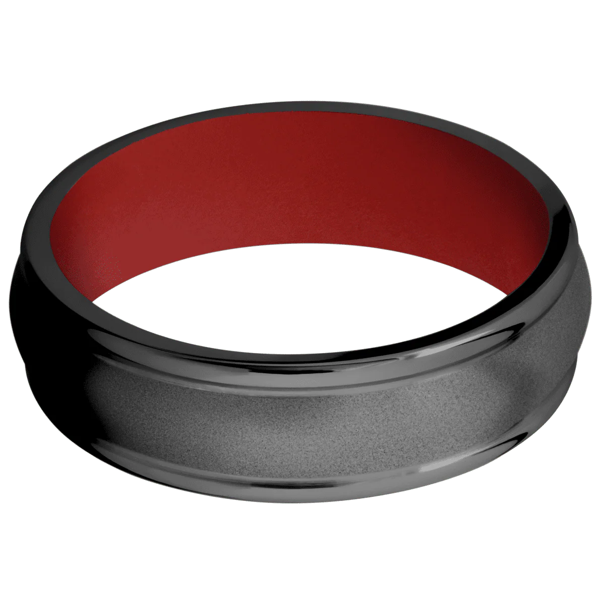 Zirconium + Bead , Polish Finish + USMC Red - Image 3