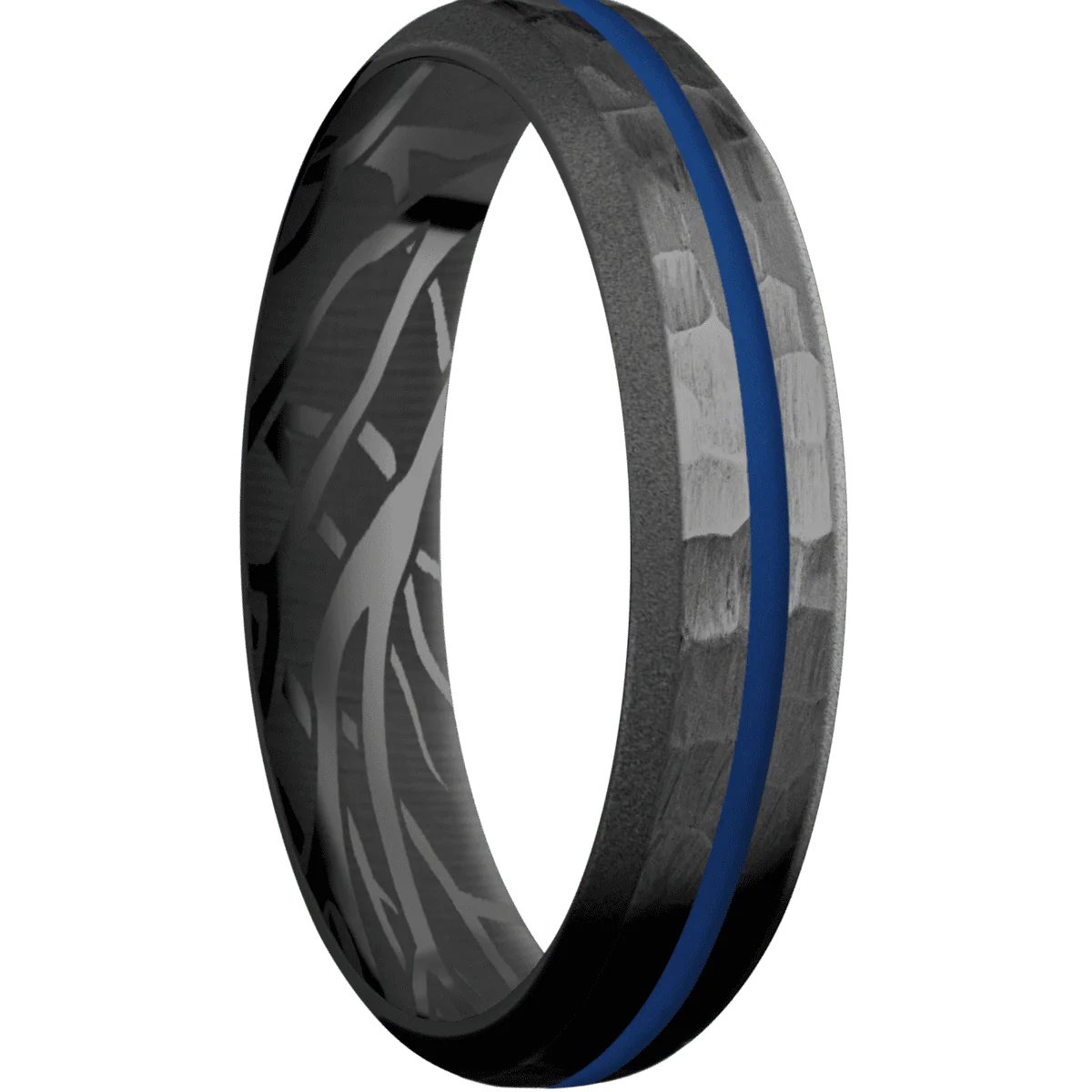 Zirconium + Hammer , Bead Finish