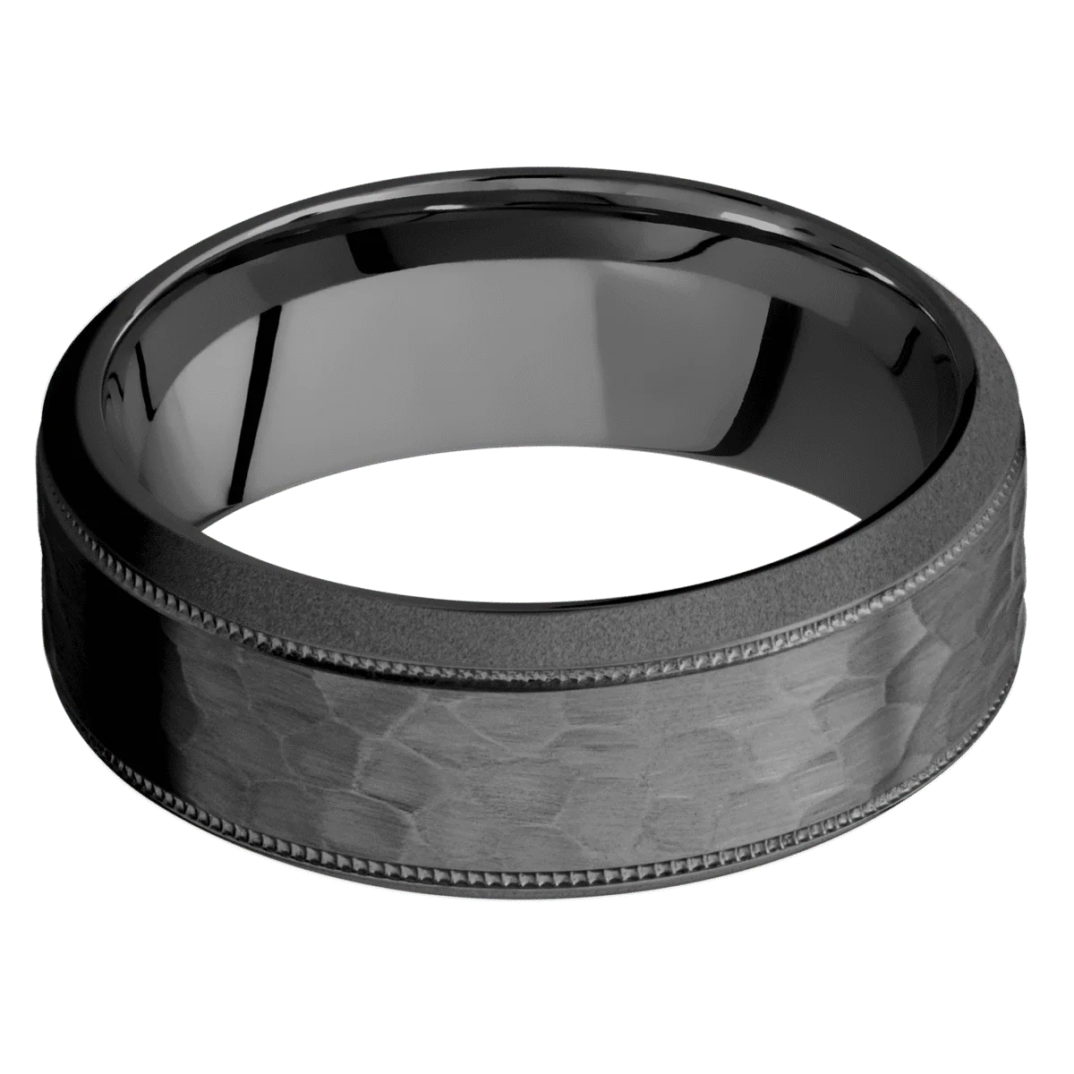 Zirconium + Hammer , Bead Finish - Image 3