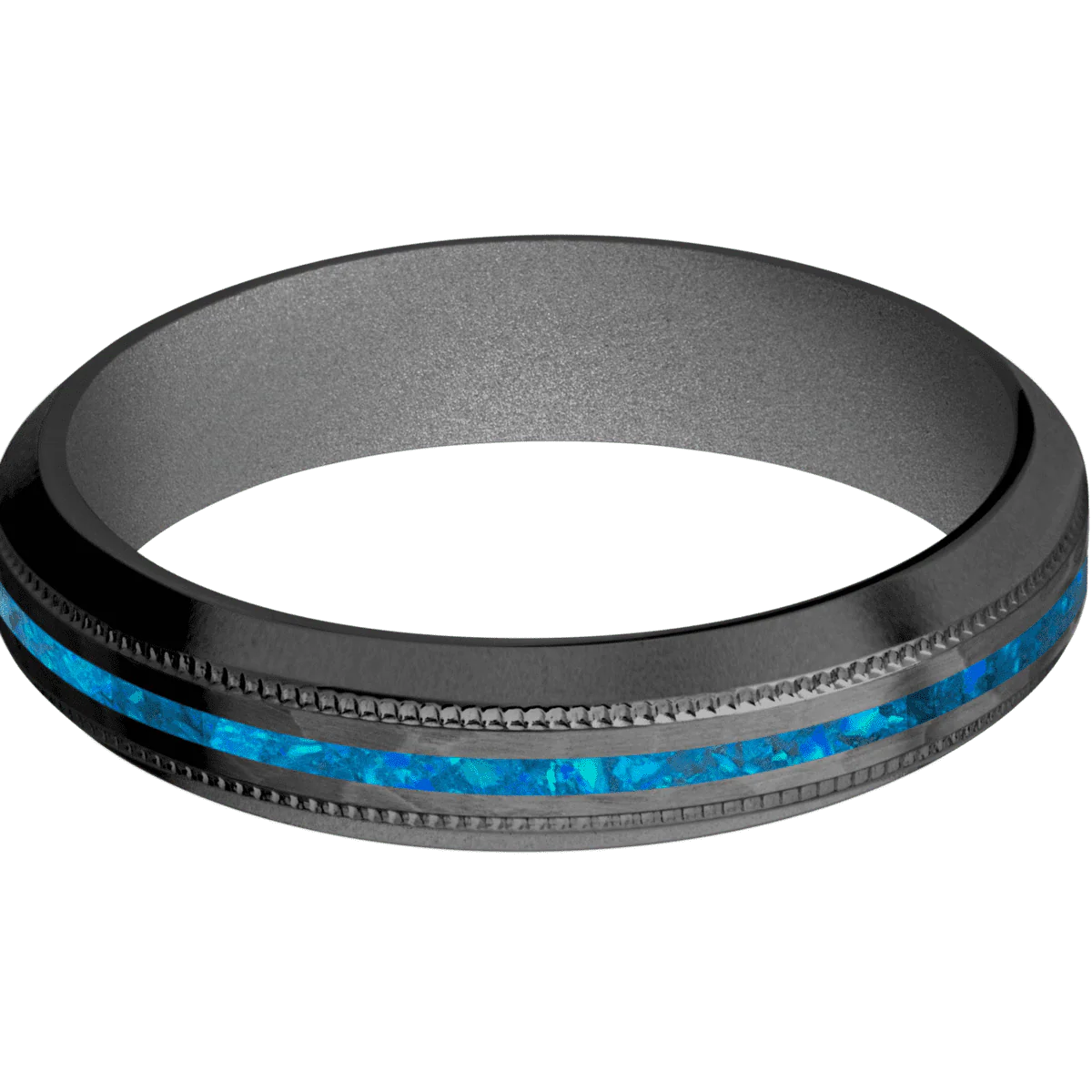 Zirconium + Hammer , Bead Finish + Crushed Silver - Image 3