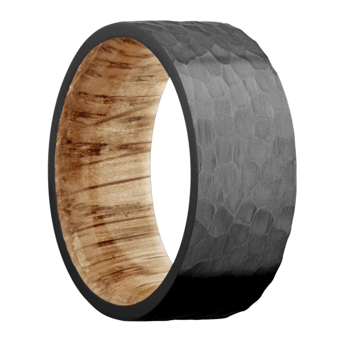 Zirconium + Hammer Finish + Natural Oak