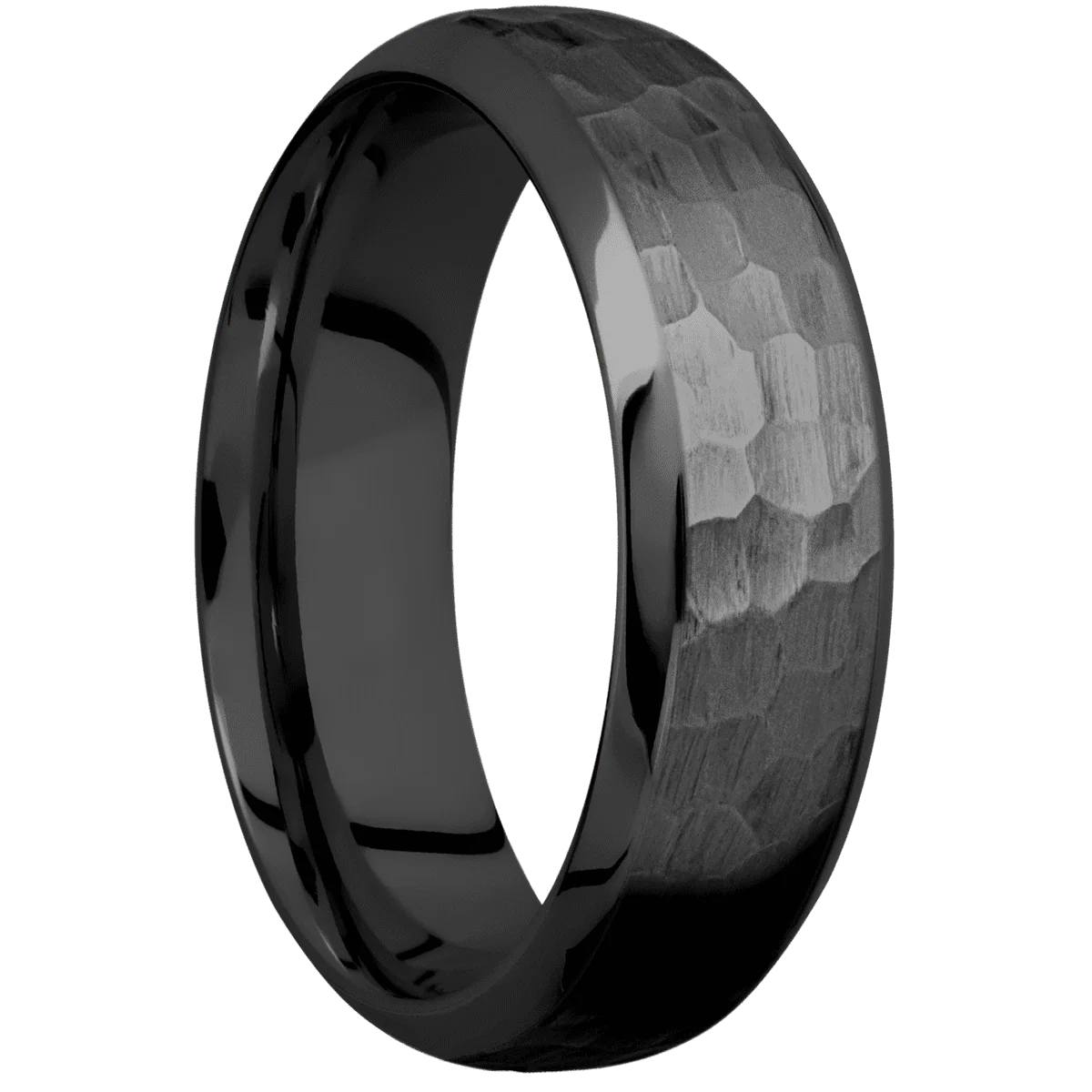 Zirconium + Hammer , Polish Finish