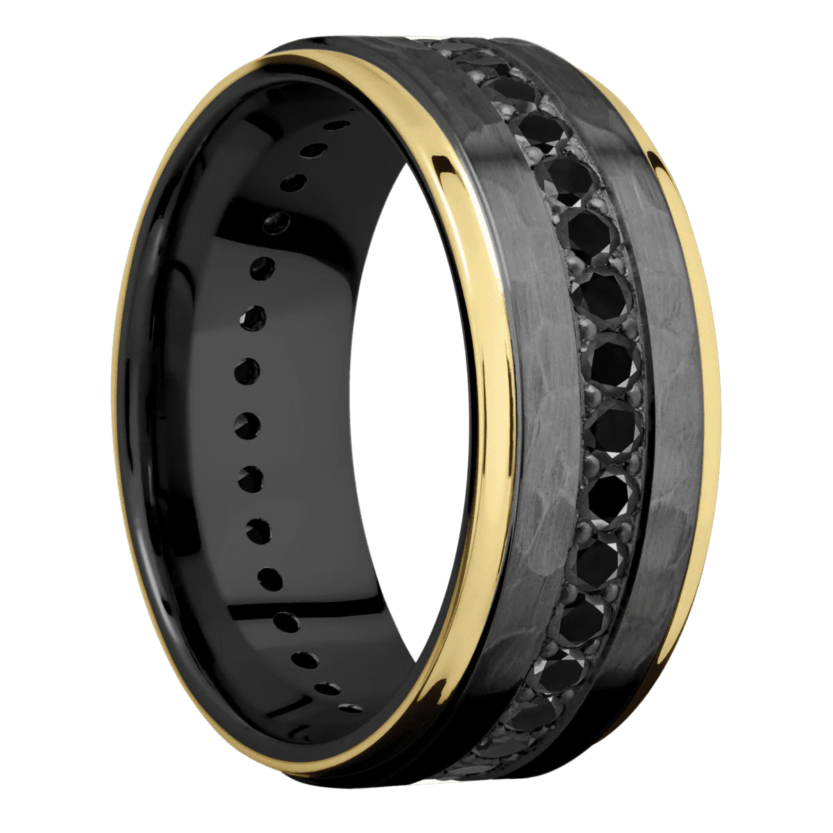 Zirconium + Hammer , Polish Finish