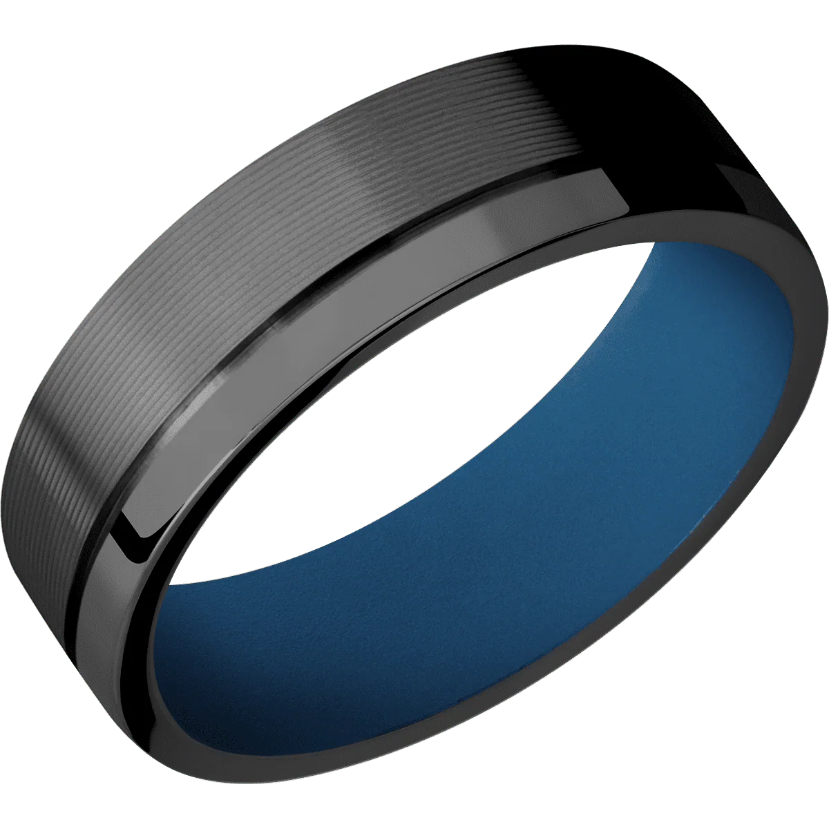 Zirconium + Machine , Polish Finish + Ridgeway Blue - Image 2