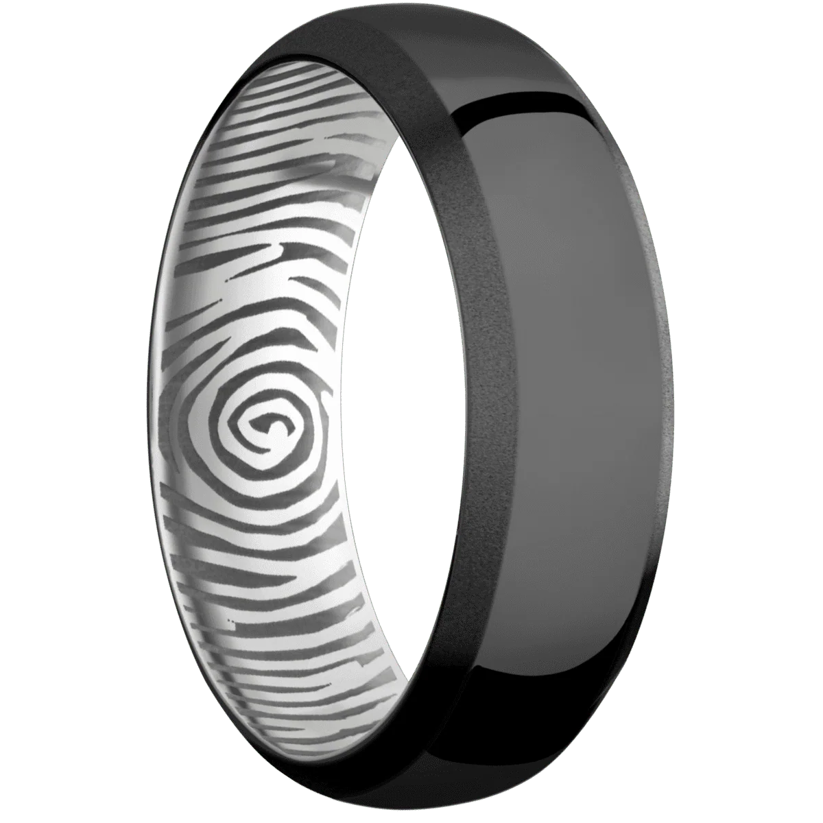 Zirconium + Polish , Bead Finish + Titanium