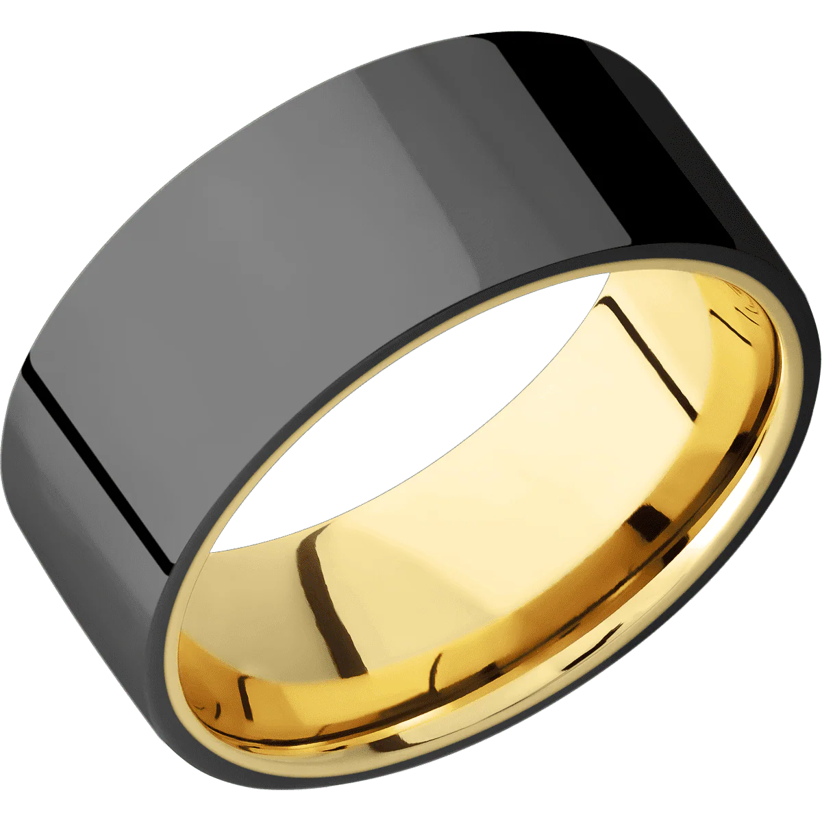 Zirconium + Polish Finish + 10K Yellow Gold - Image 2