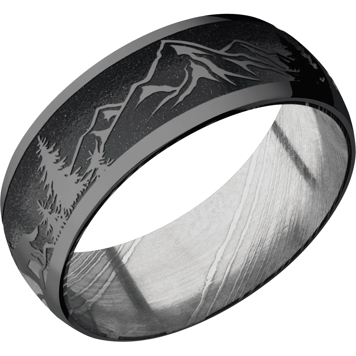 Zirconium + Polish Finish + Damascus - Image 2