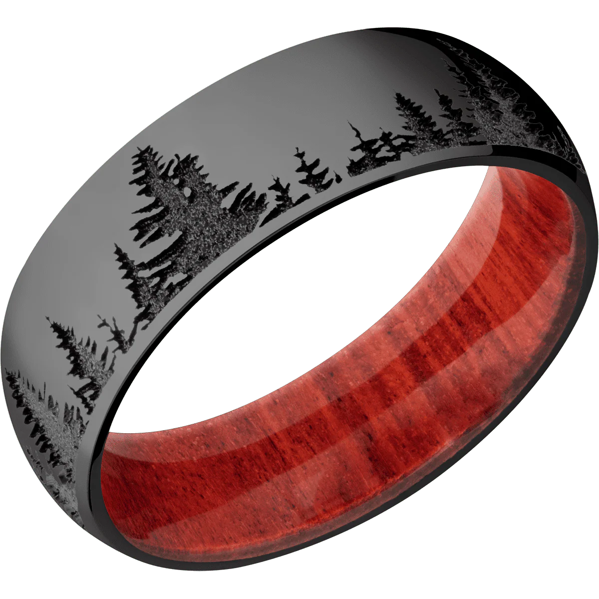 Zirconium + Polish Finish + Red Heart - Image 2