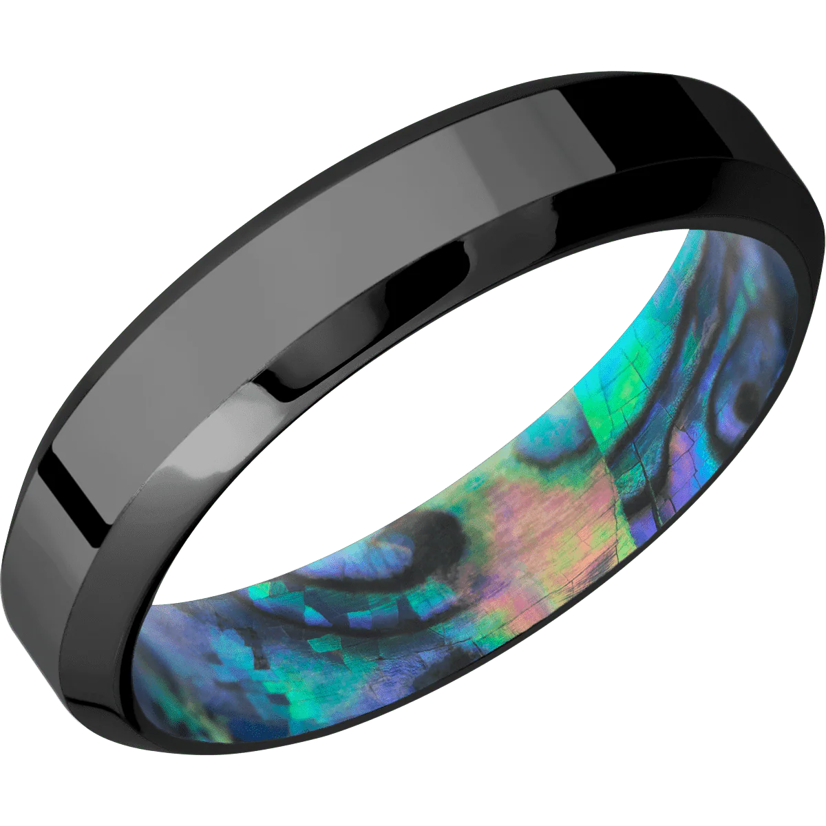 Zirconium + Polish , Polish Finish + Abalone - Image 2