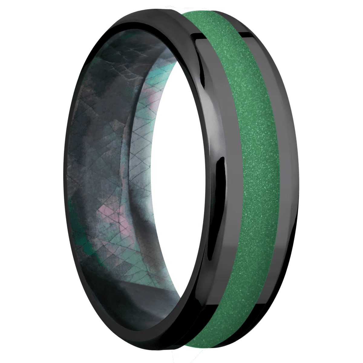 Zirconium + Polish , Polish Finish + Black Mother of Pearl