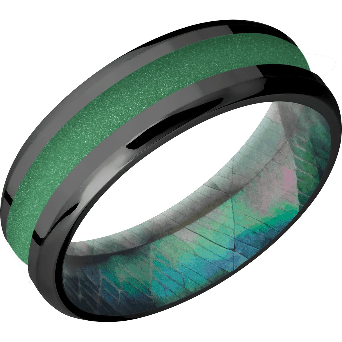 Zirconium + Polish , Polish Finish + Black Mother of Pearl - Image 2