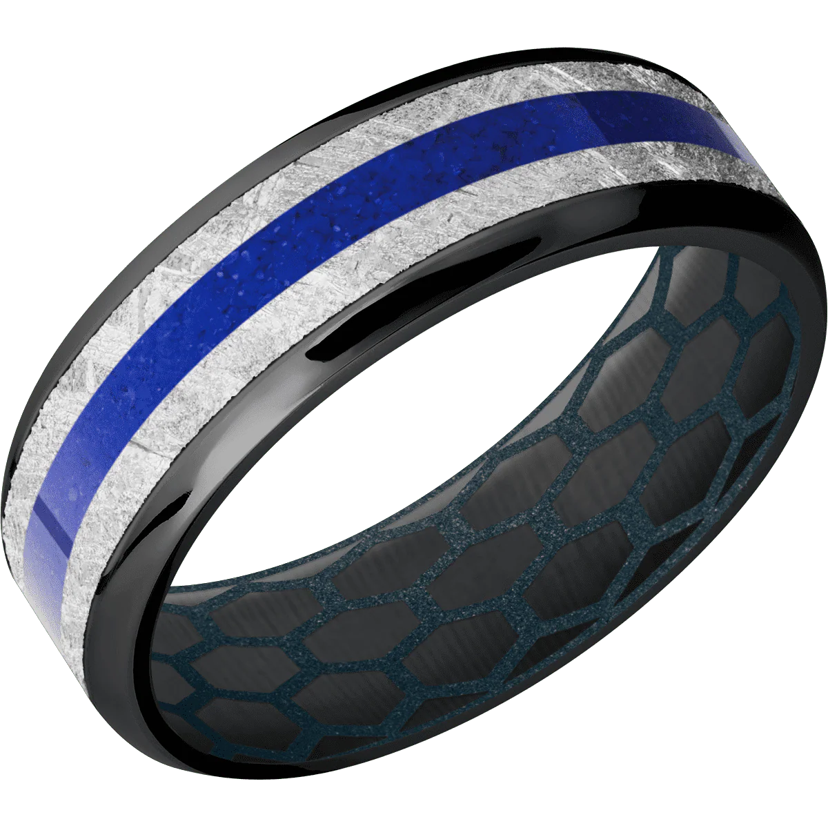 Zirconium + Polish , Polish Finish + Blue Titanium - Image 2