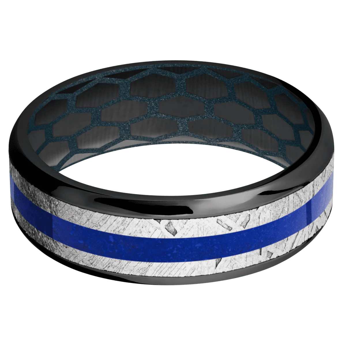 Zirconium + Polish , Polish Finish + Blue Titanium - Image 3