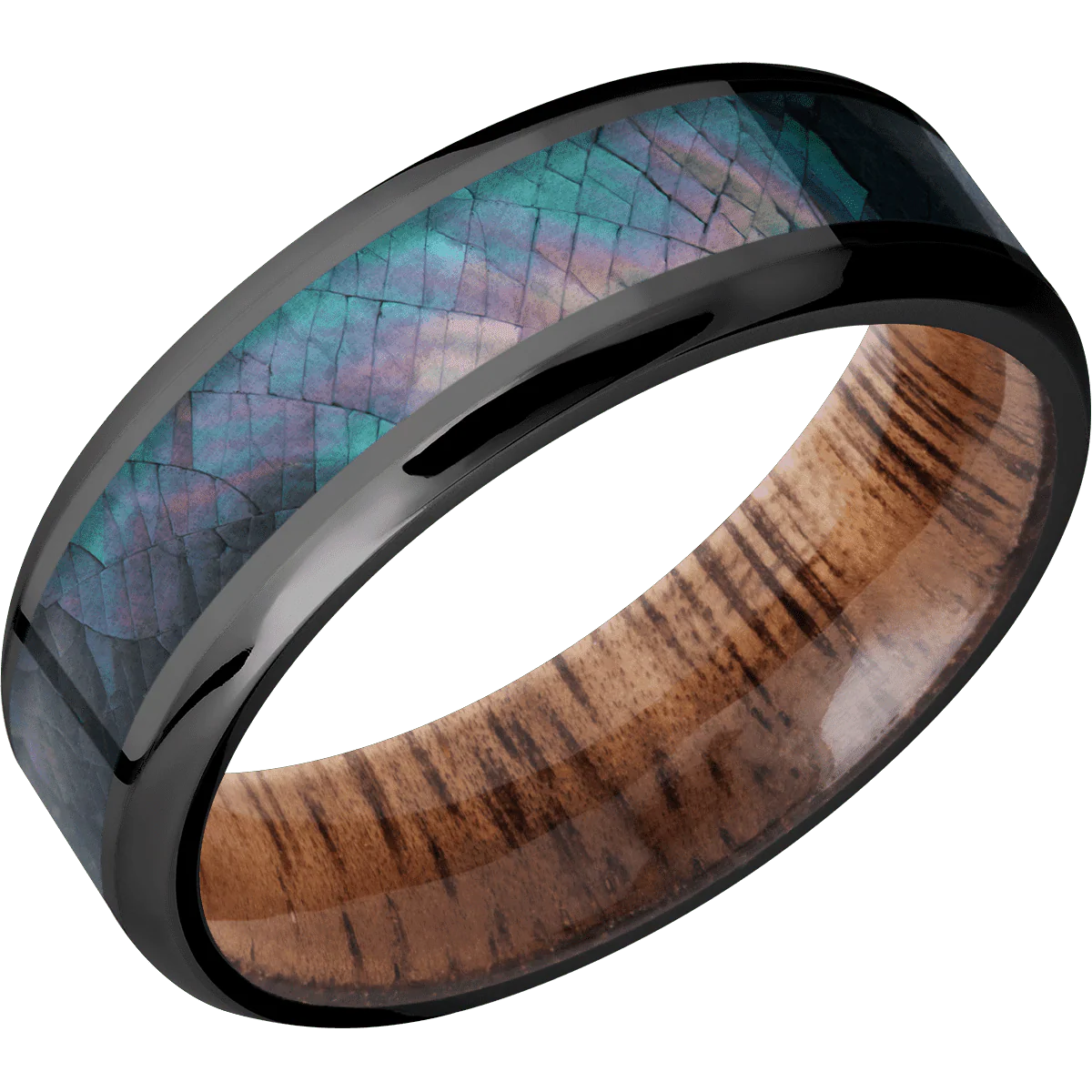 Zirconium + Polish , Polish Finish + Koa - Image 2