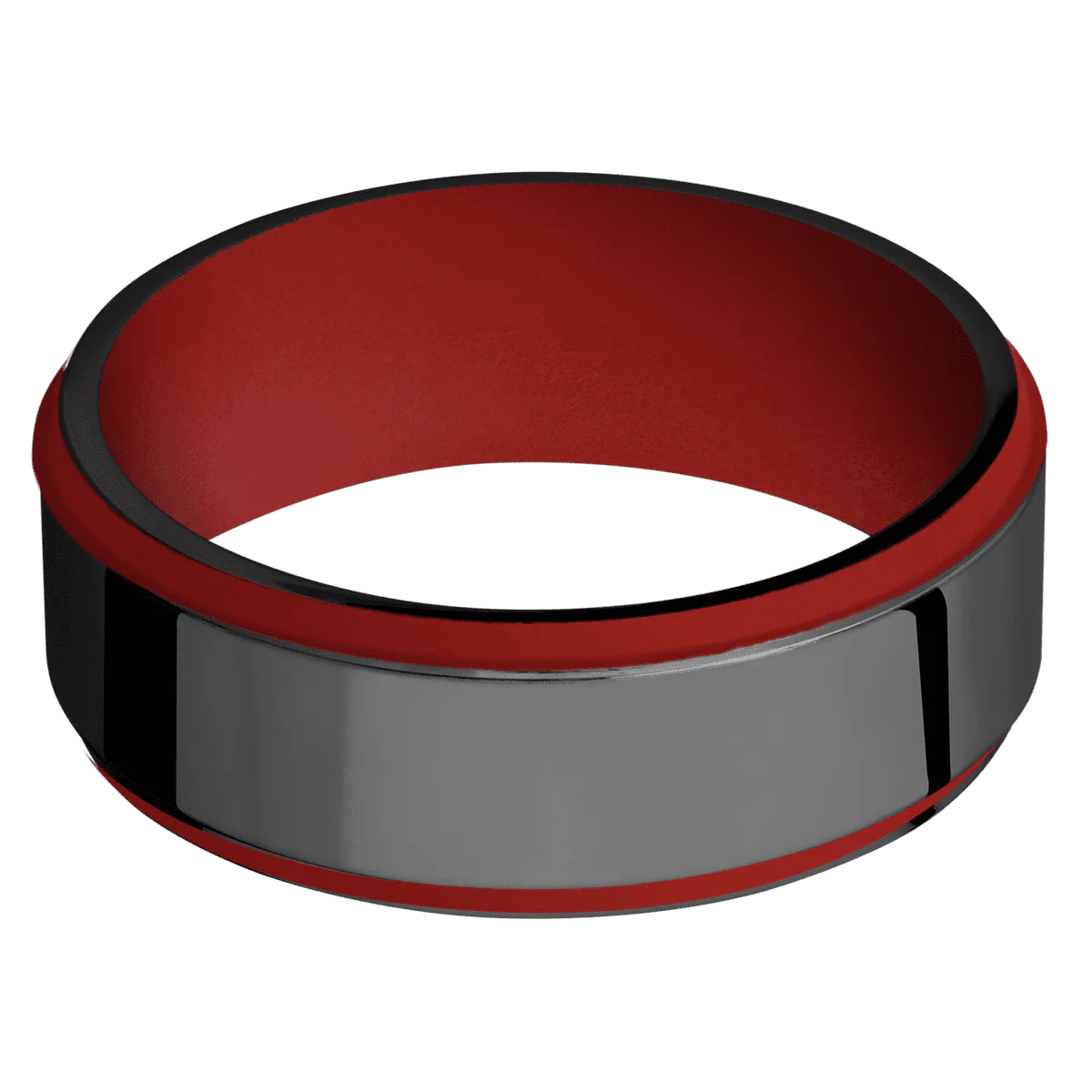 Zirconium + Polish , Polish Finish + USMC Red - Image 3