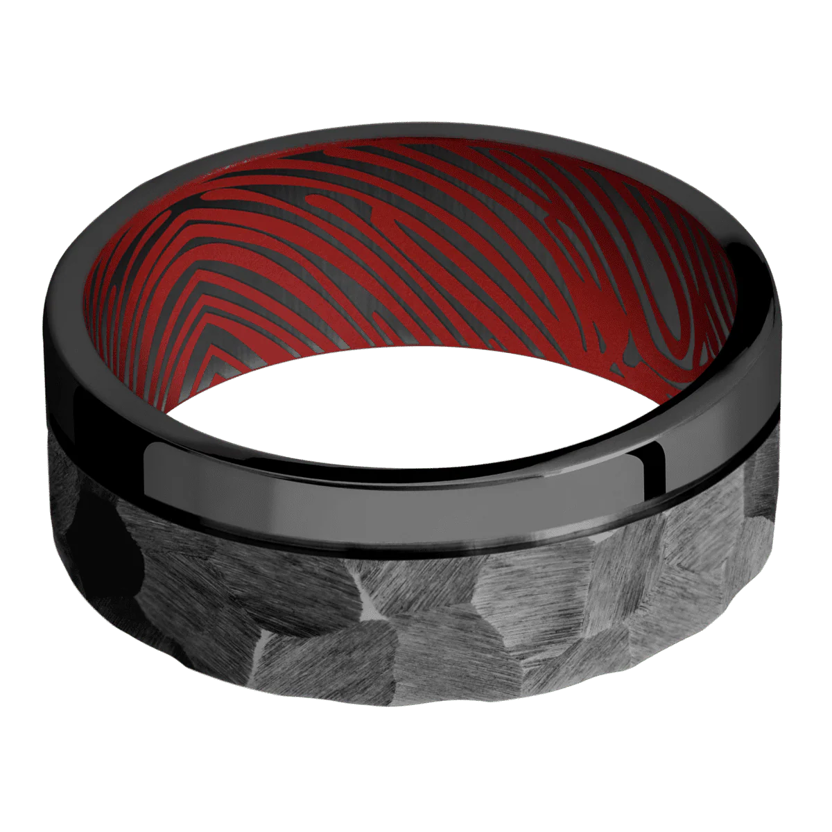 Zirconium + Rock , Polish Finish + USMC Red - Image 3