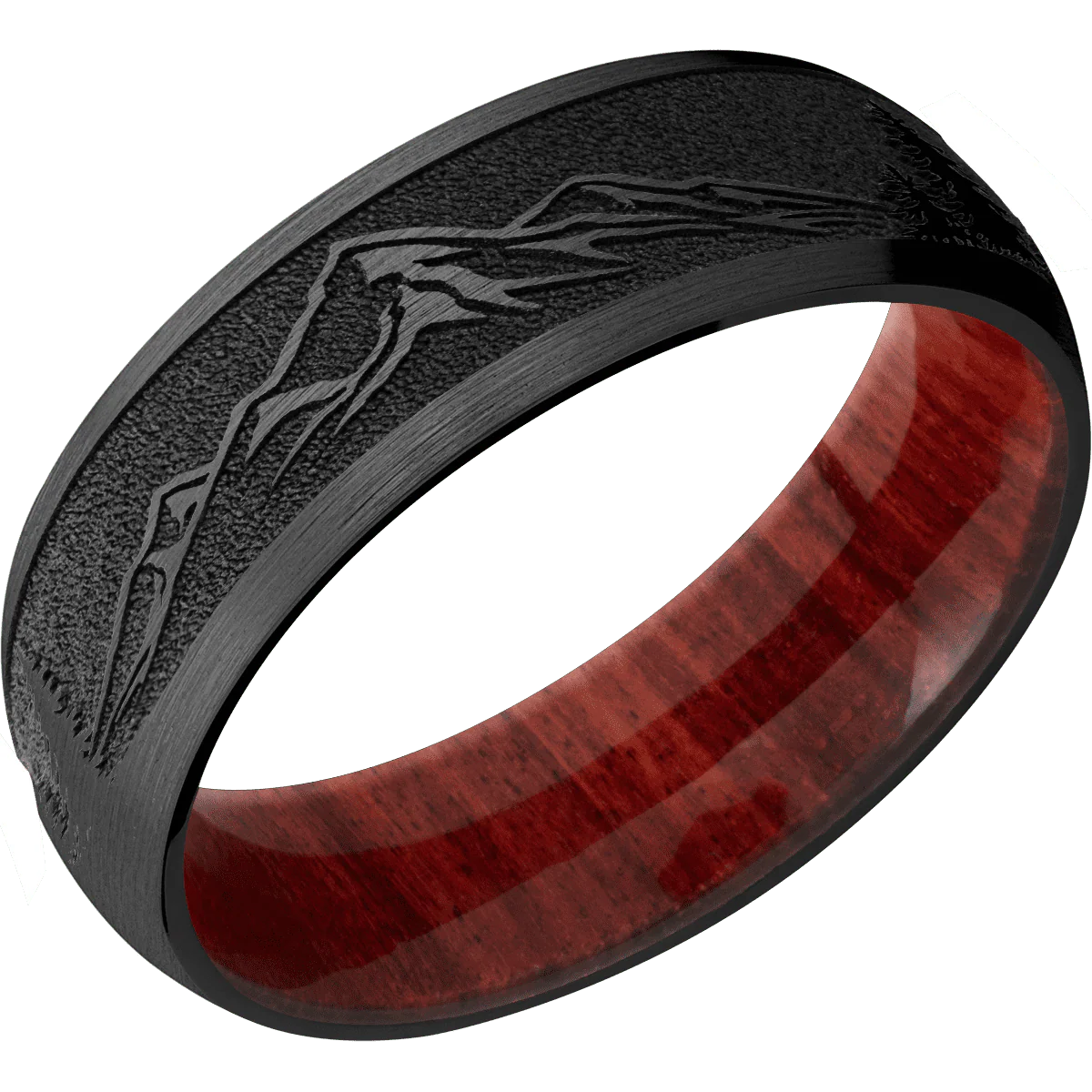 Zirconium + Satin Finish + Red Heart - Image 2