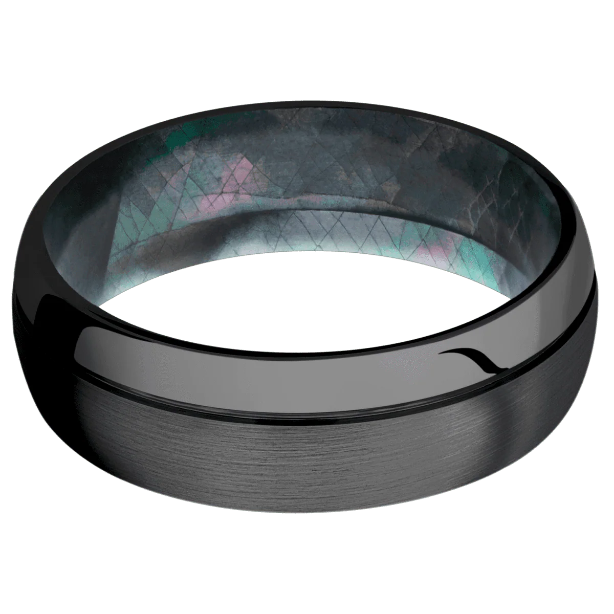 Zirconium + Satin , Polish Finish + Black Mother of Pearl - Image 3