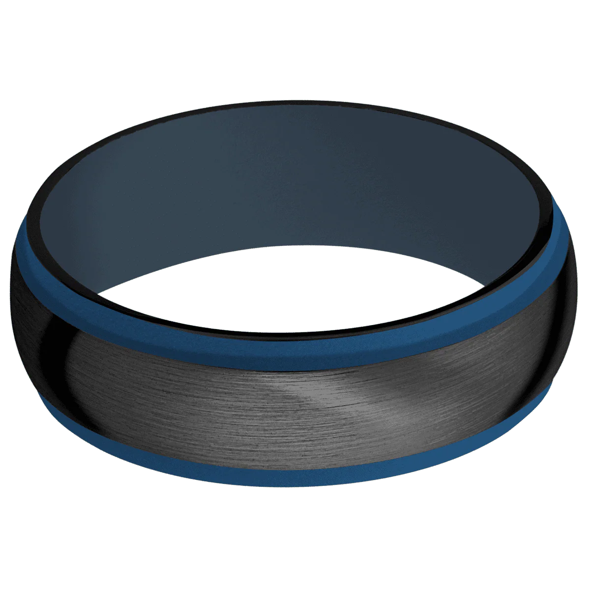 Zirconium + Satin , Polish Finish + Navy Blue - Image 3