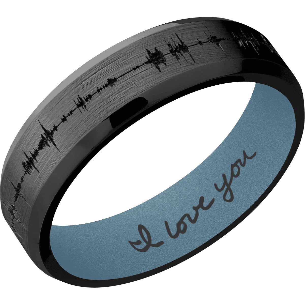 Zirconium + Satin , Polish Finish + Polar Blue - Image 2