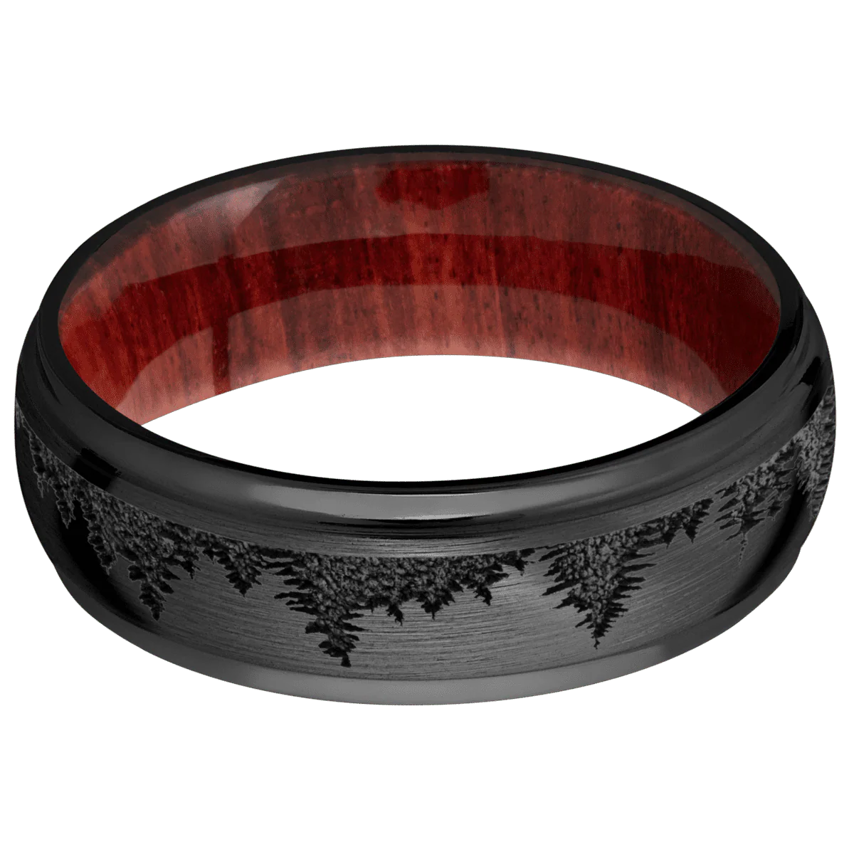 Zirconium + Satin , Polish Finish + Red Heart - Image 3