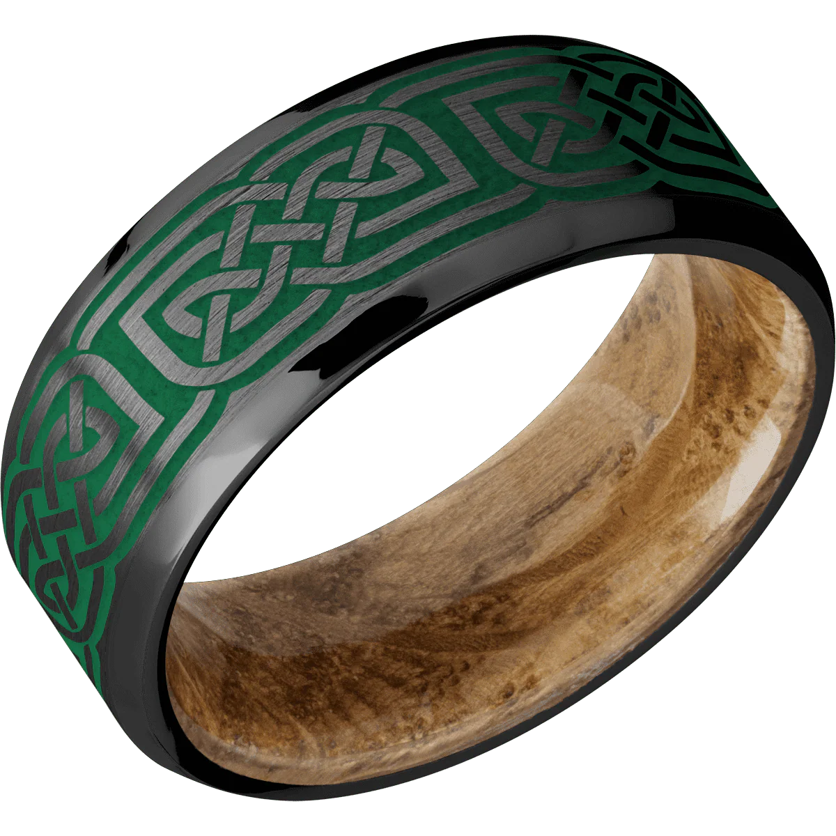 Zirconium + Satin , Polish Finish + Whiskey Barrel - Image 2